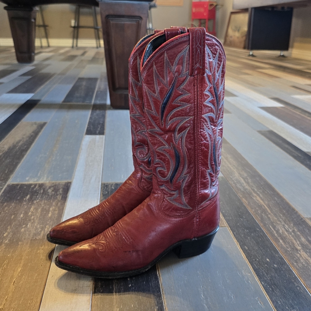 DAN POST Red Western Cowgirl Boots - Picture 7 of 16